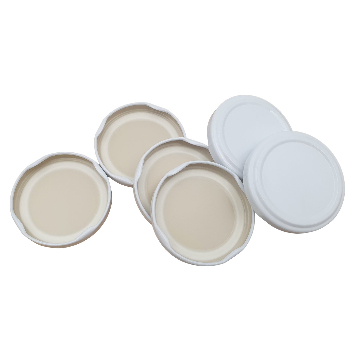 100 58mm white metal twist top lids to suit the 720ml passata jars