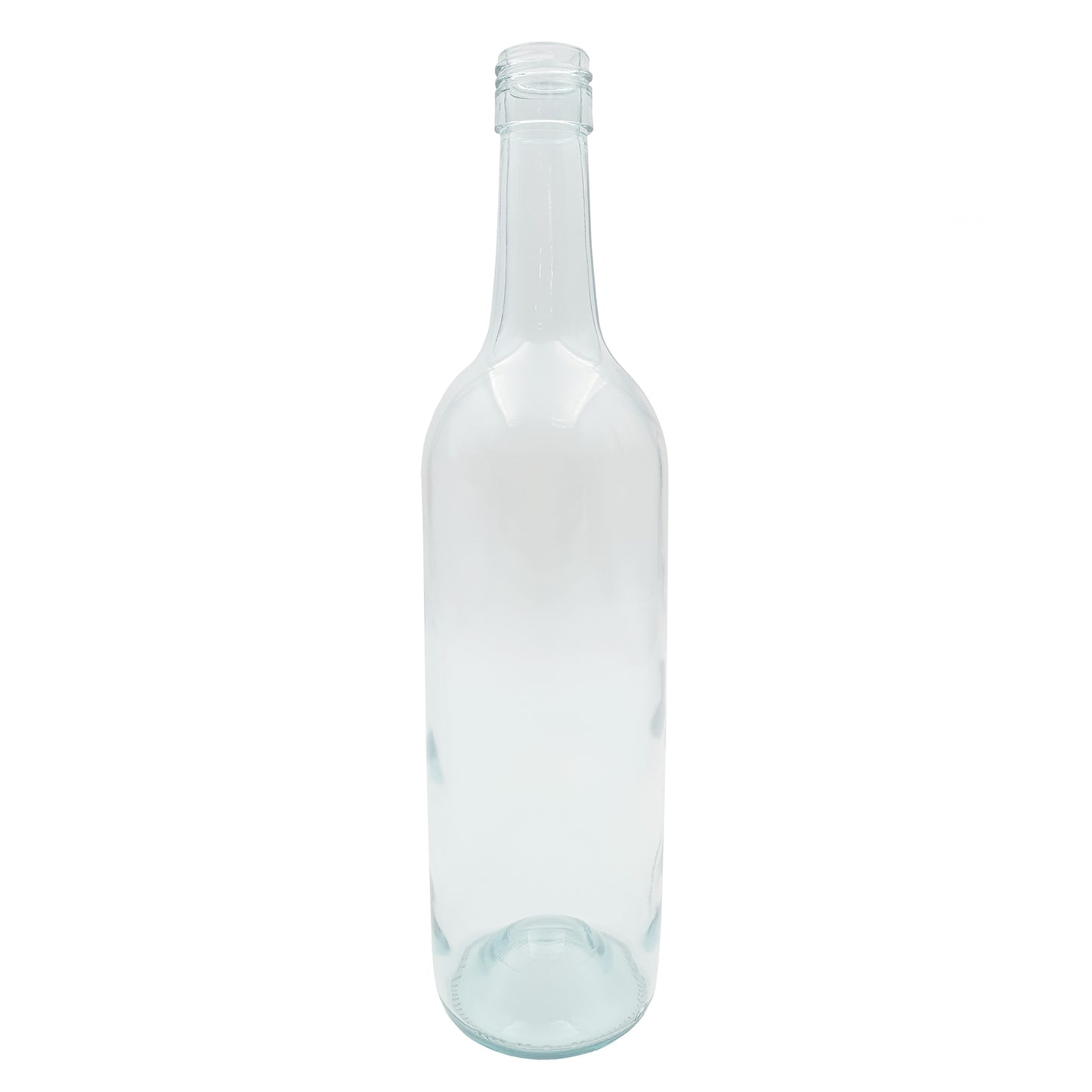 720ml artic blue clear claret wine bottle - box of 12