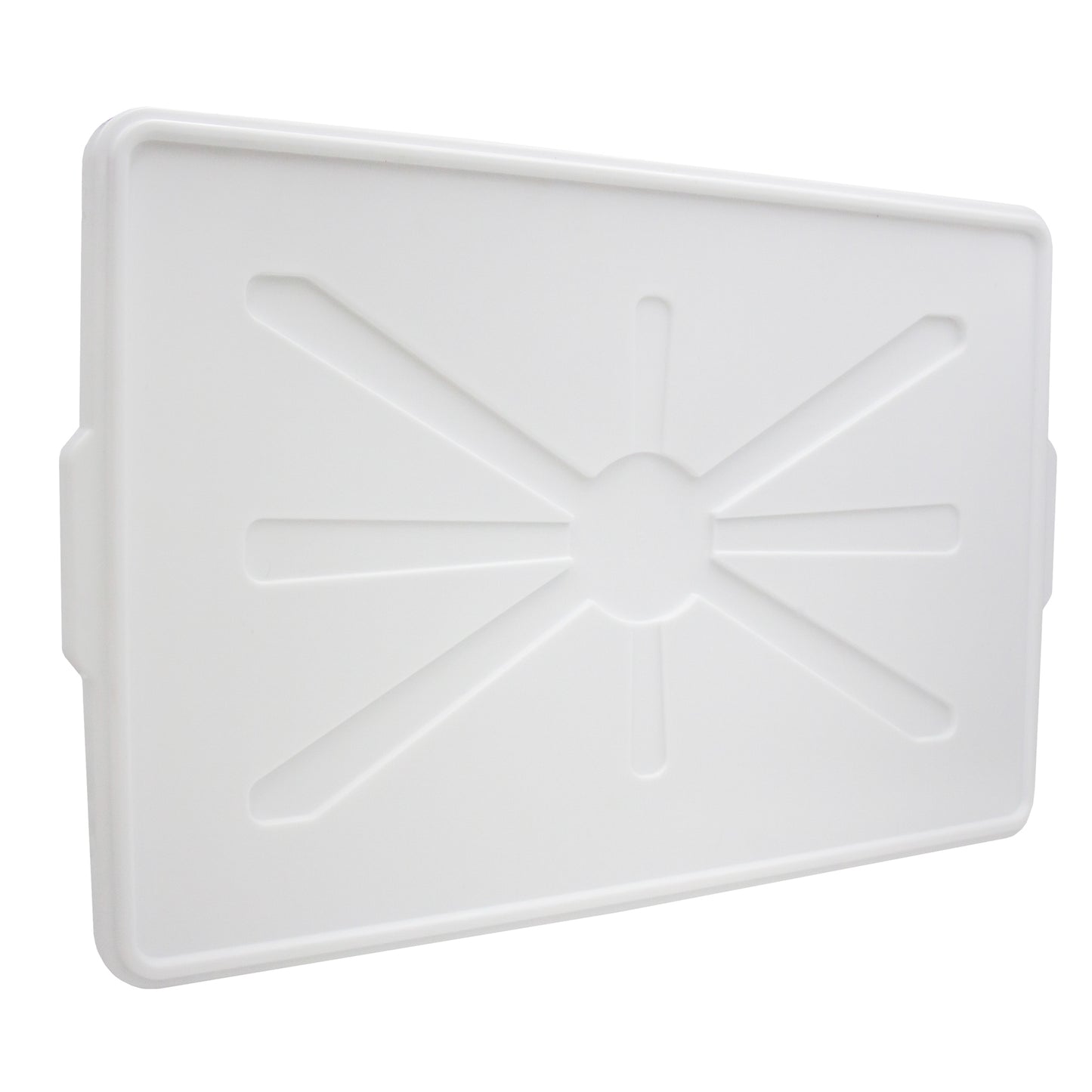 white food grade plastic crate lid