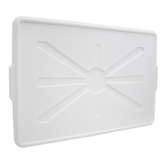 white food grade plastic crate lid