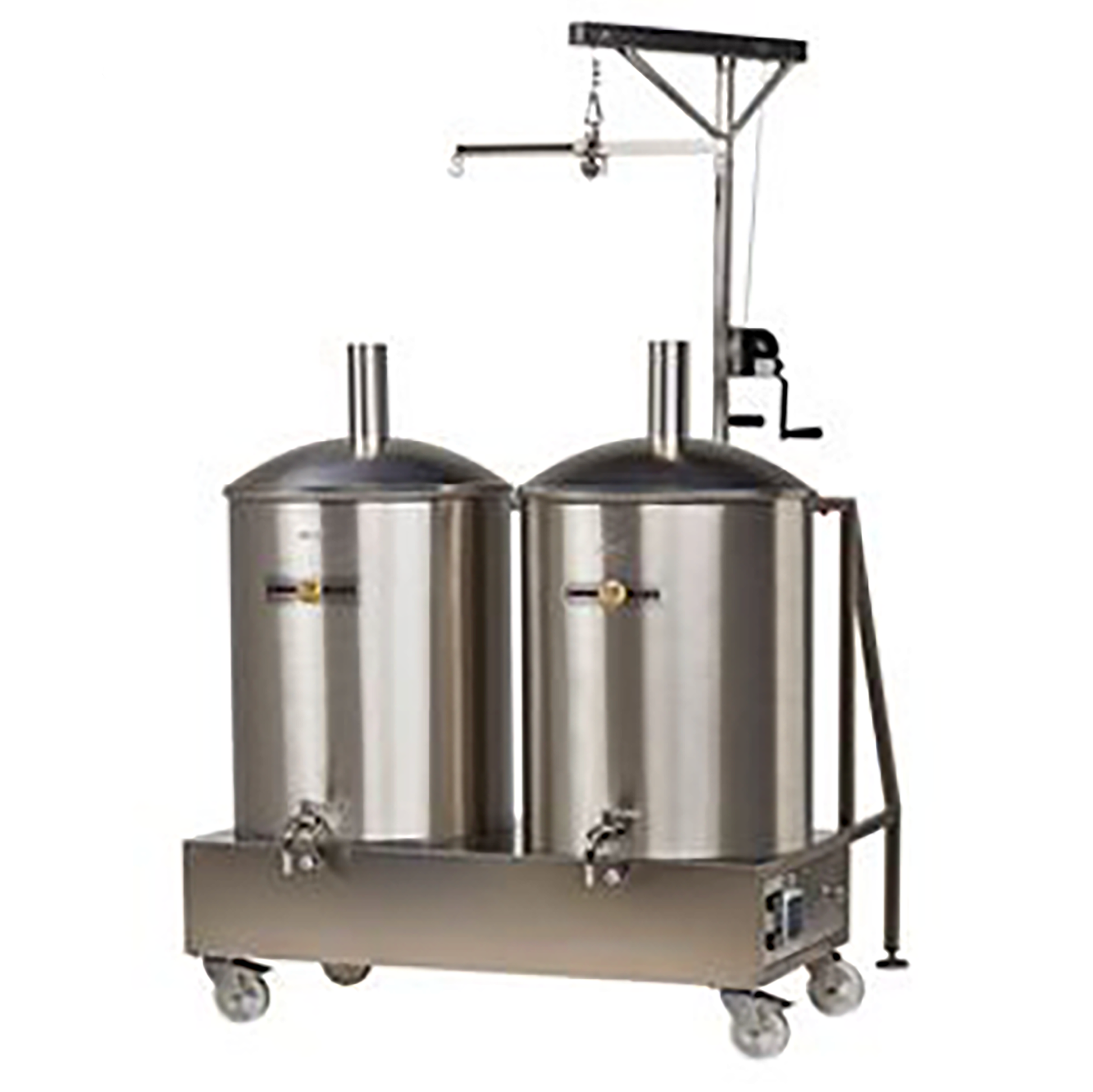 400 litre italian Made Camurri brew system with double tank and counter lifter