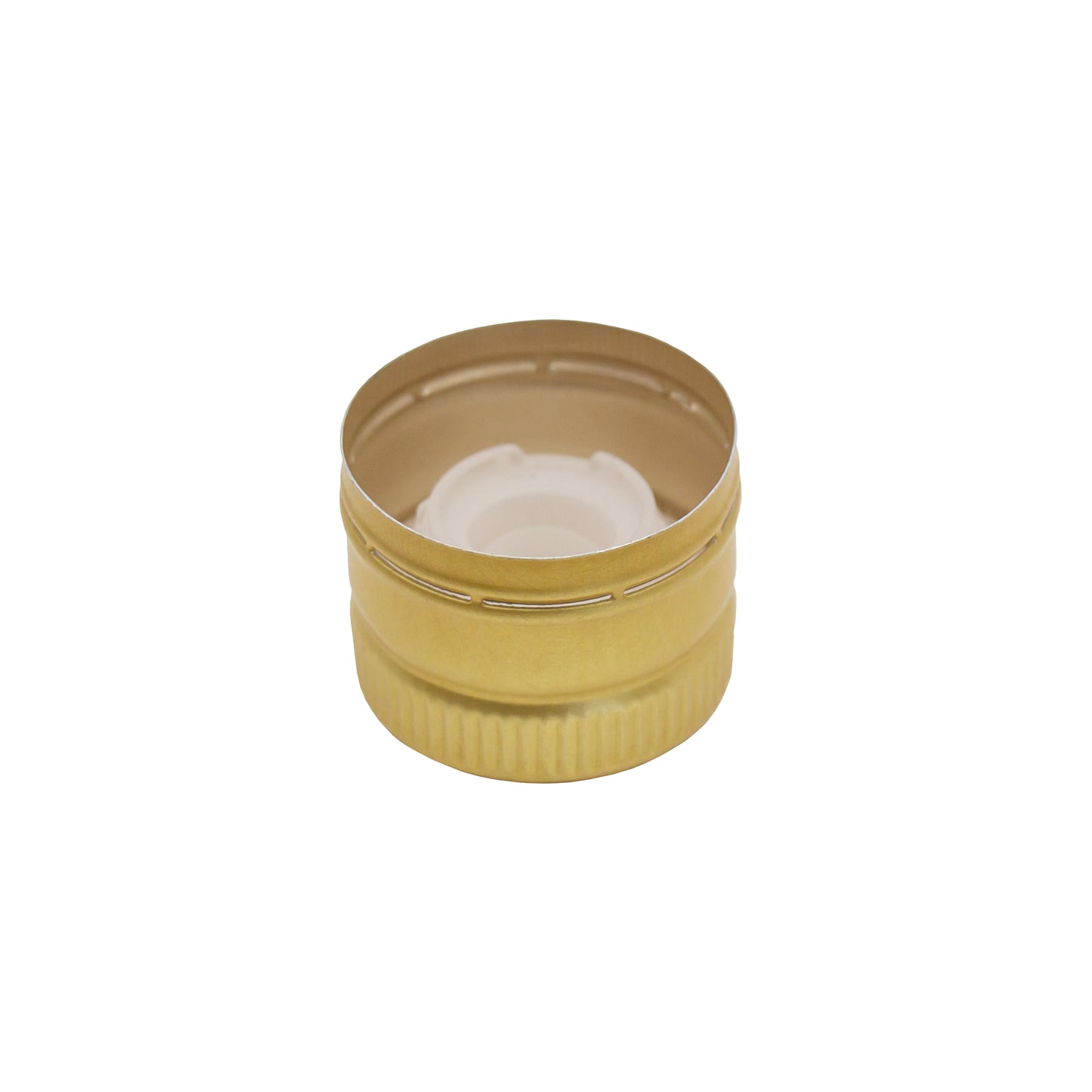 gold screw cap with plastic oil pourer