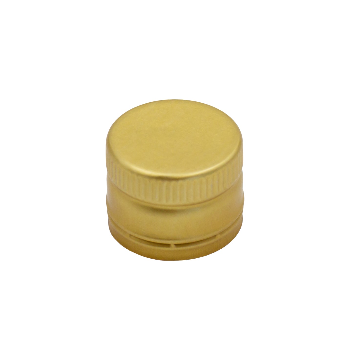 gold screw cap with plastic oil pourer