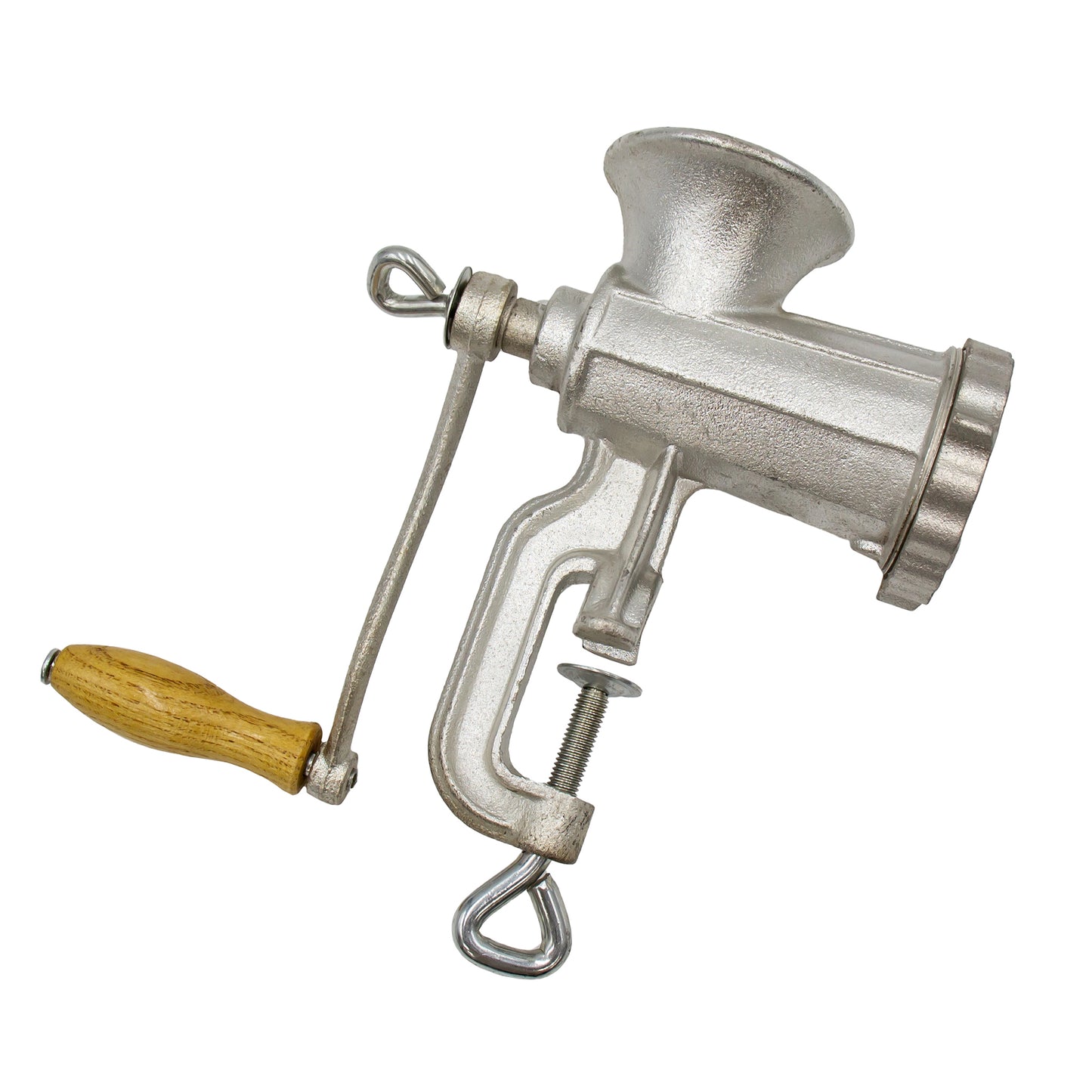 Number 10 manual mincer for making minced meat.