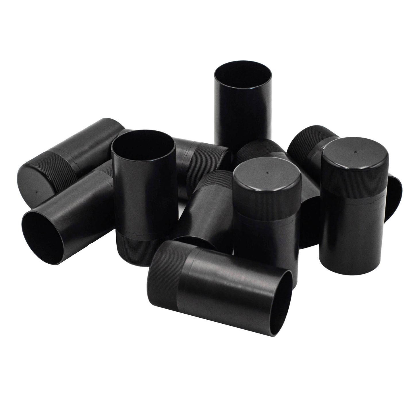 black plastic screw caps for wine bottles bag of 100