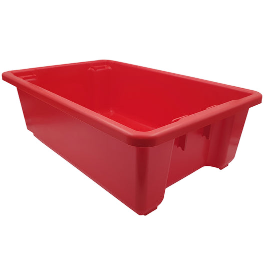 red food grade solid crate 32 litres