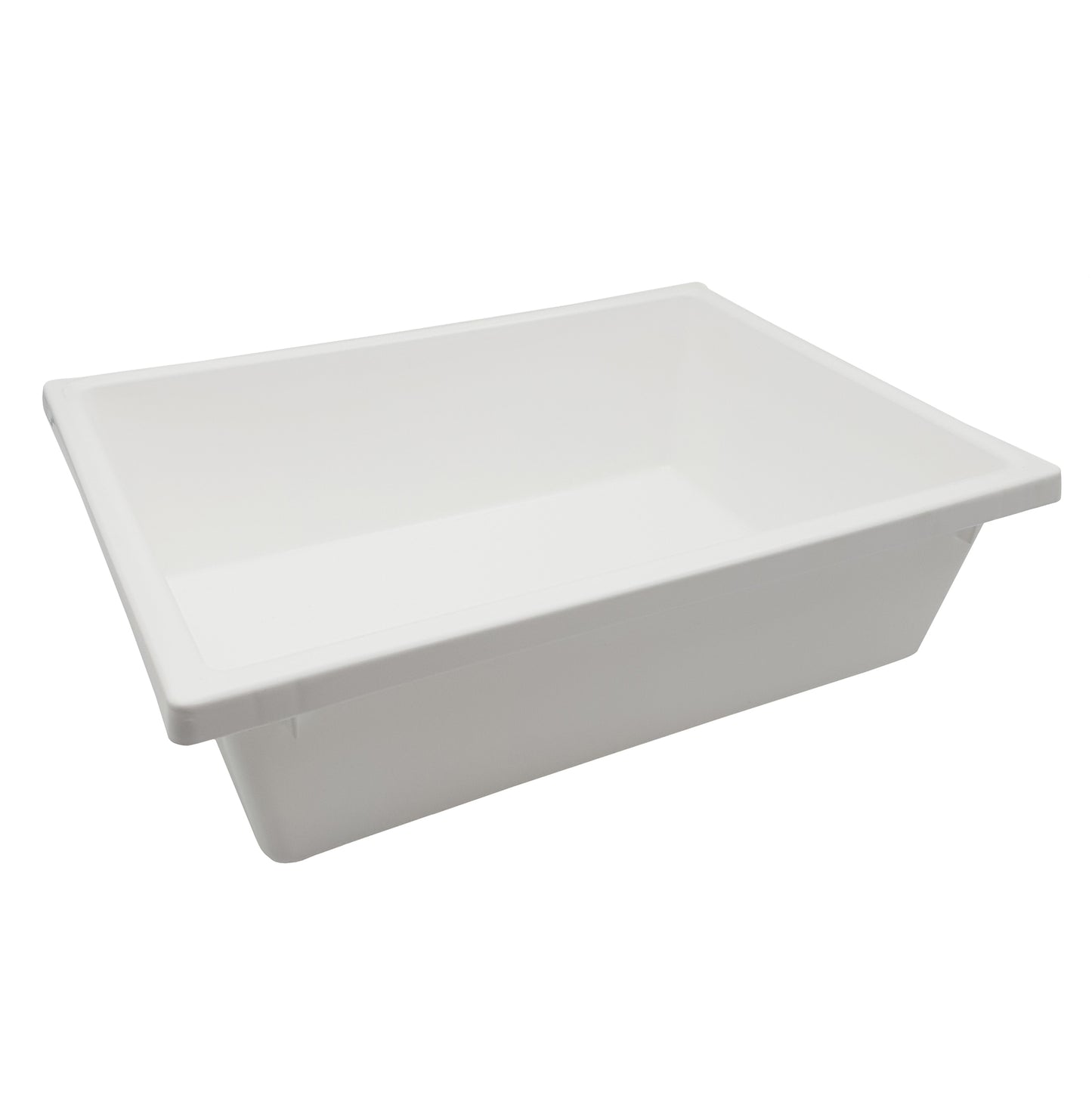 white food grade plastic crate 13 litres