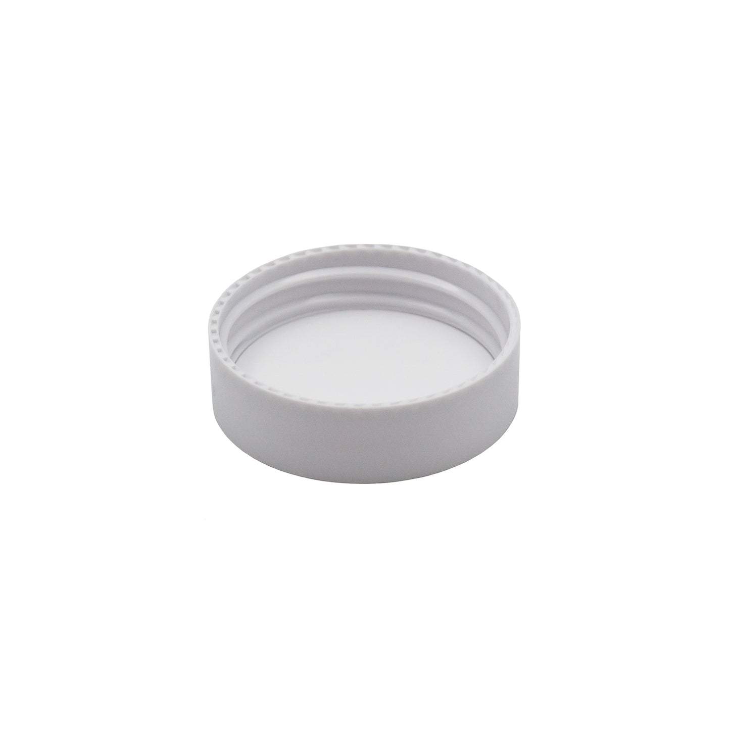 38mm white plastic screw top lid