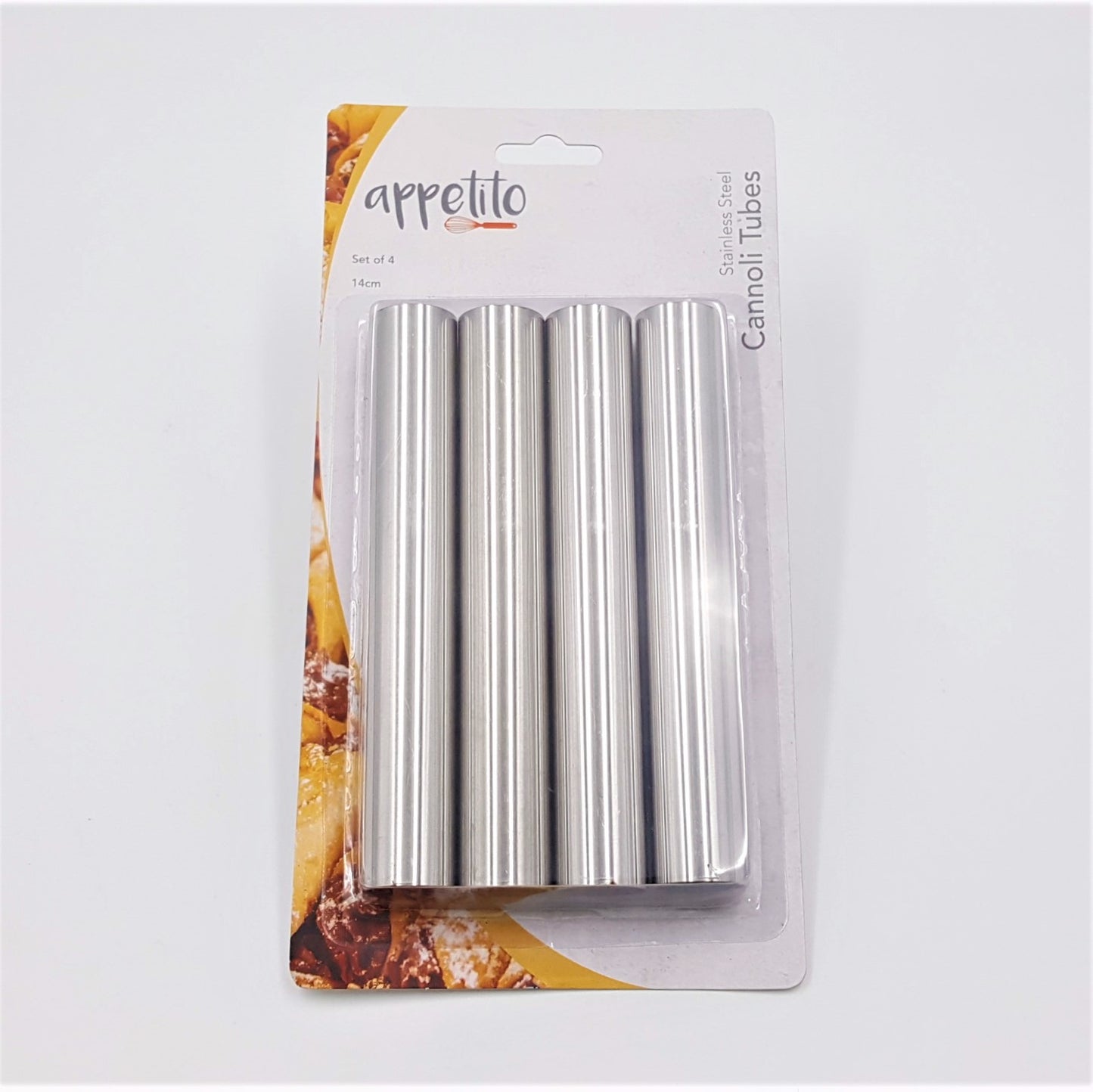 Cannoli Stainless Steel Tubes 14cm- Set of 4