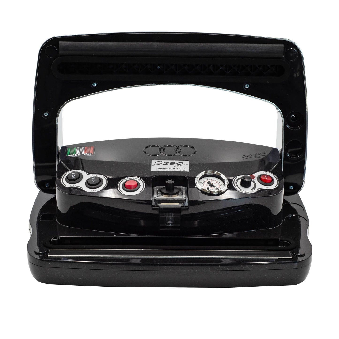 Italian Made SICO S250 premium Chrome double sealing vacuum machine. for vacuum sealing food for storage.