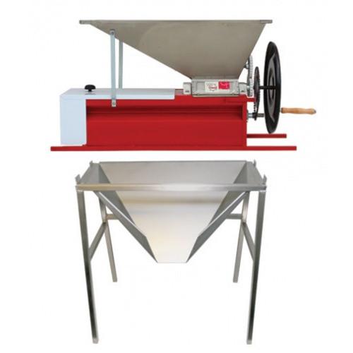 diagram showing how the crusher sits on the stand