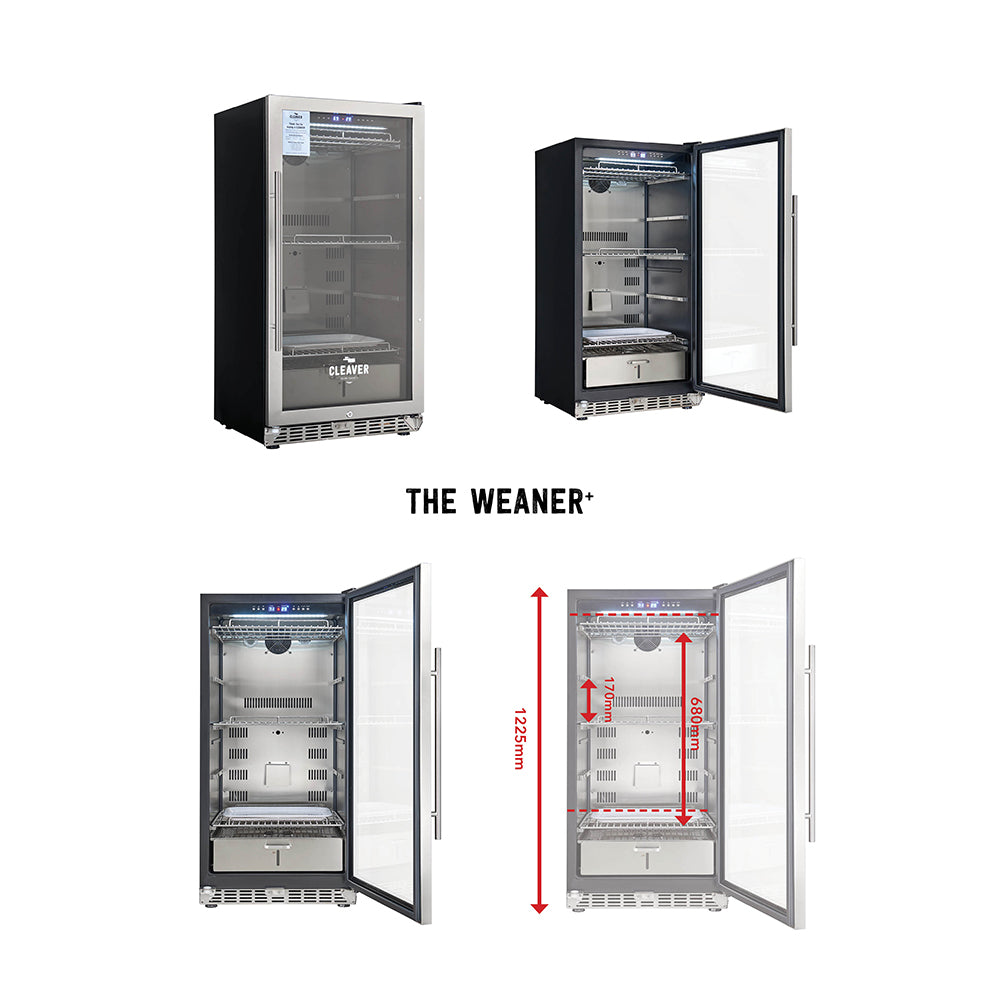 weaner cleaver curing cabinet for cured meats and salami