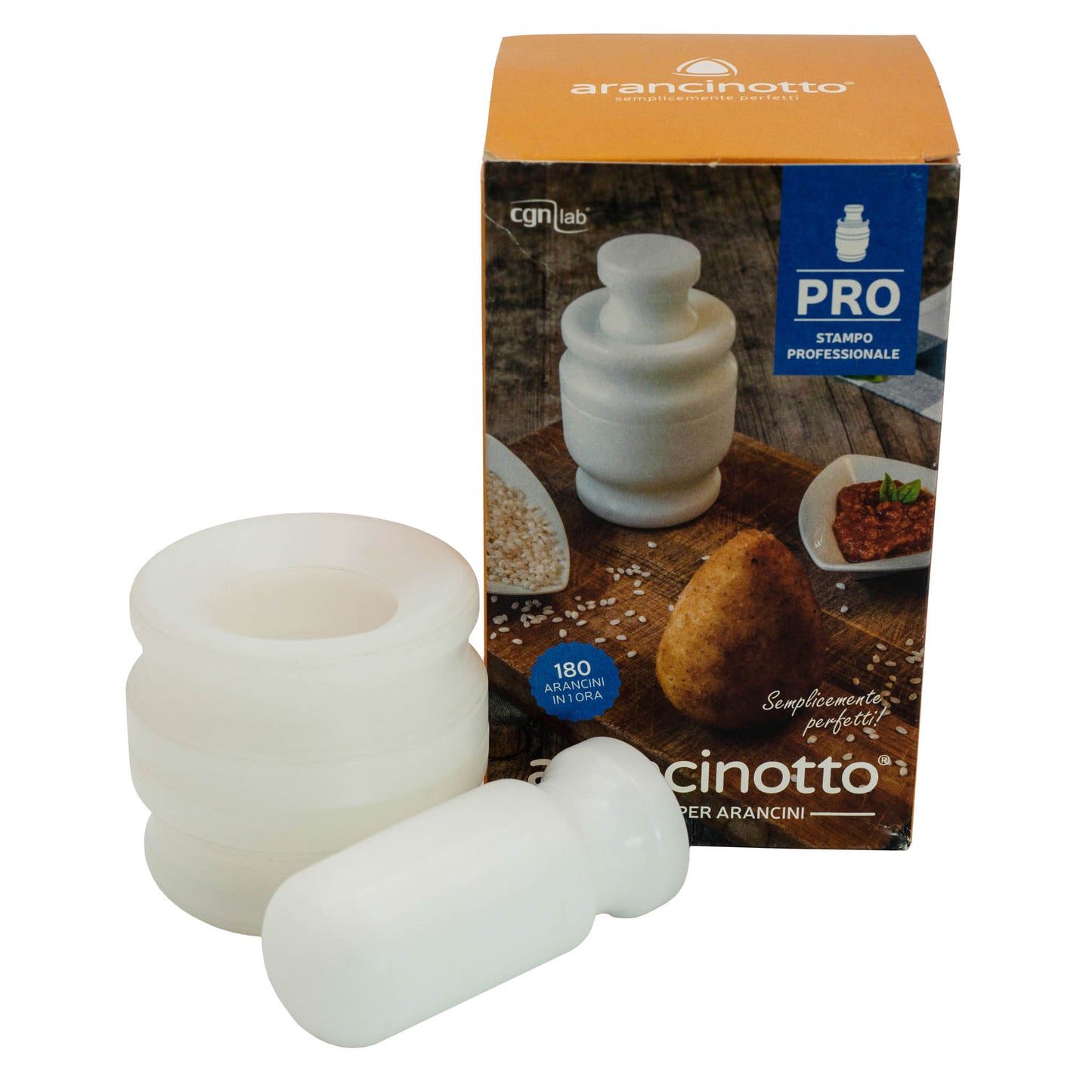 Arancinotto / Arancini maker mould, 120gm pyramid shape for making professional quality arancini balls.
