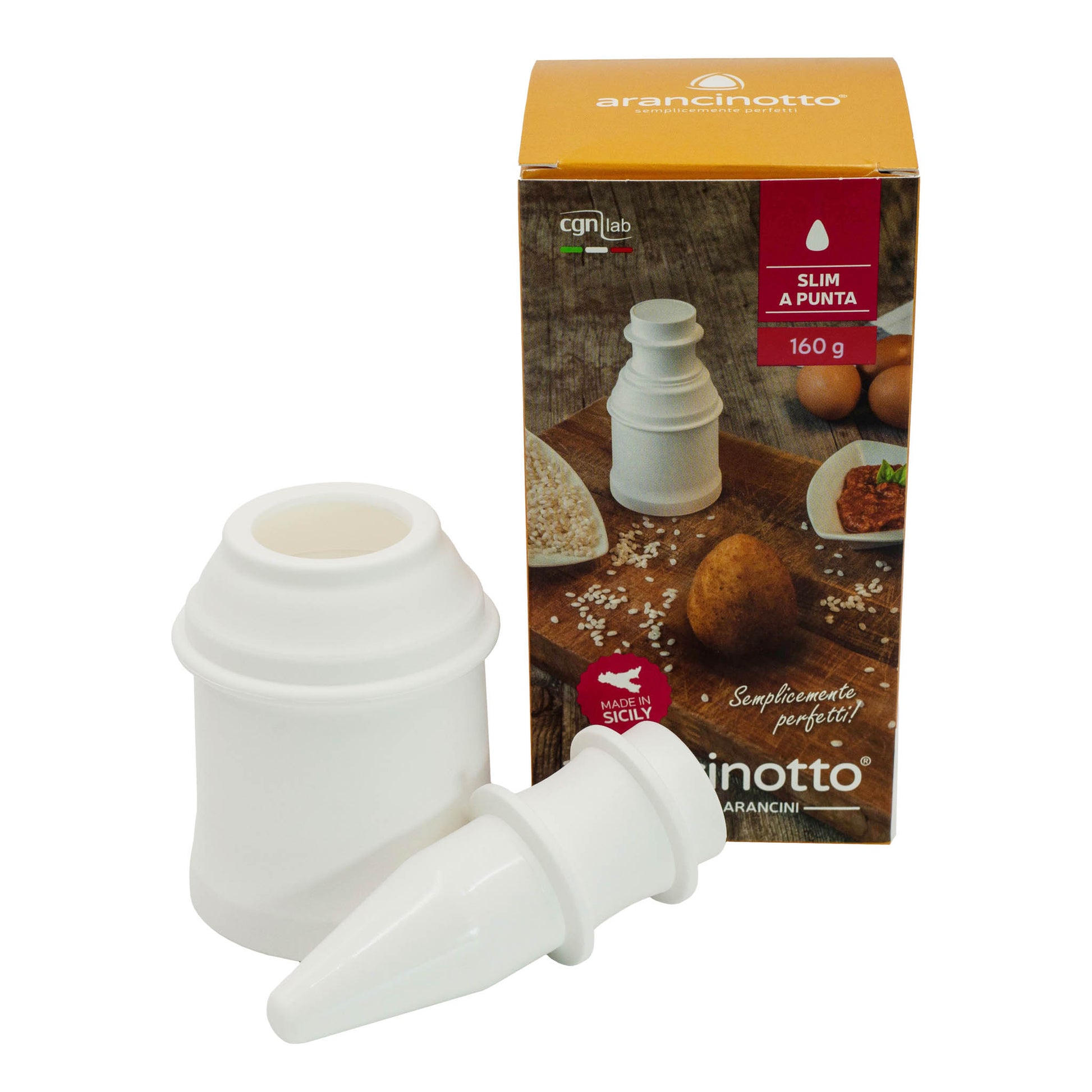 160 gram pyramid shape Arancinotto / arancini mould maker.