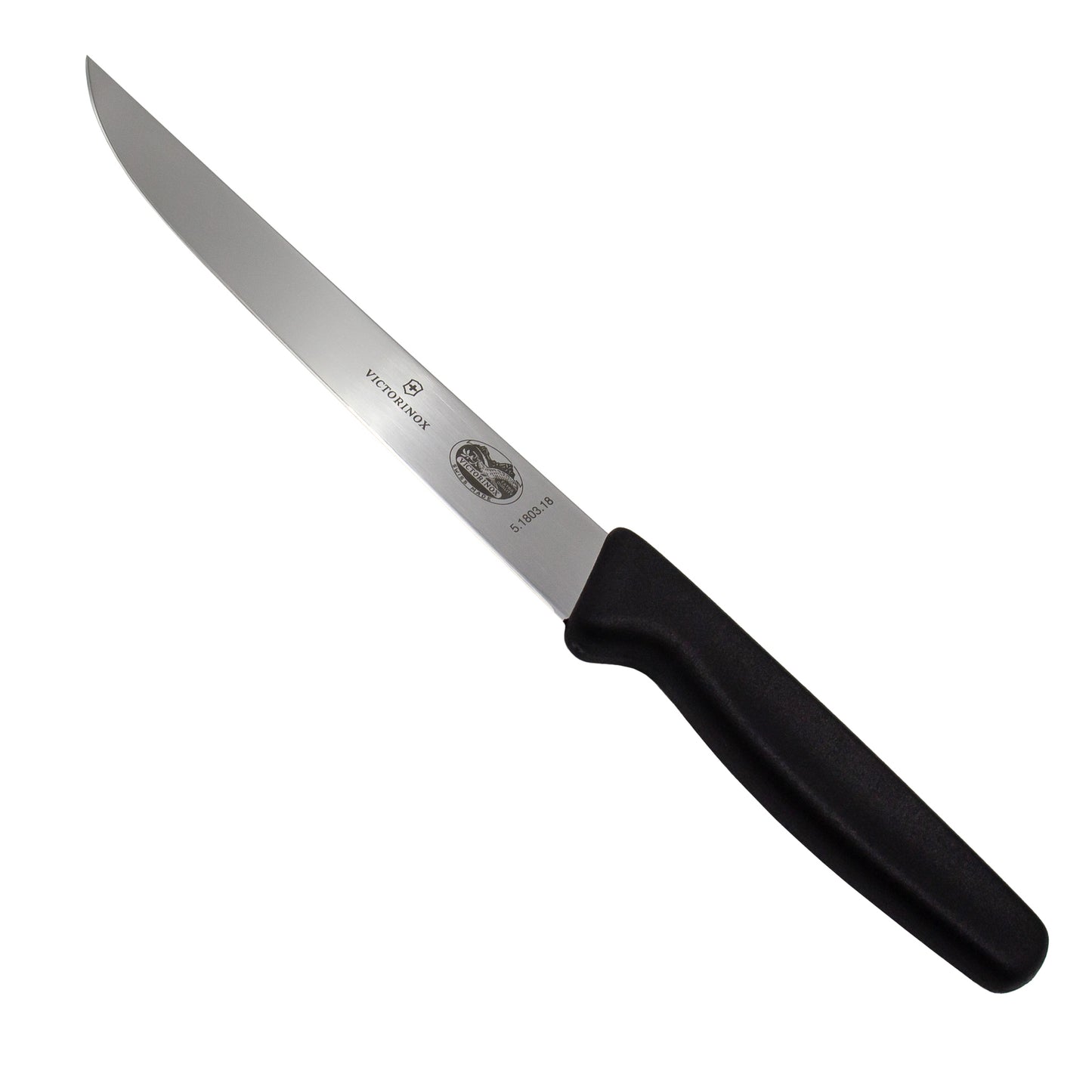 18cm carving knife with back handle.
