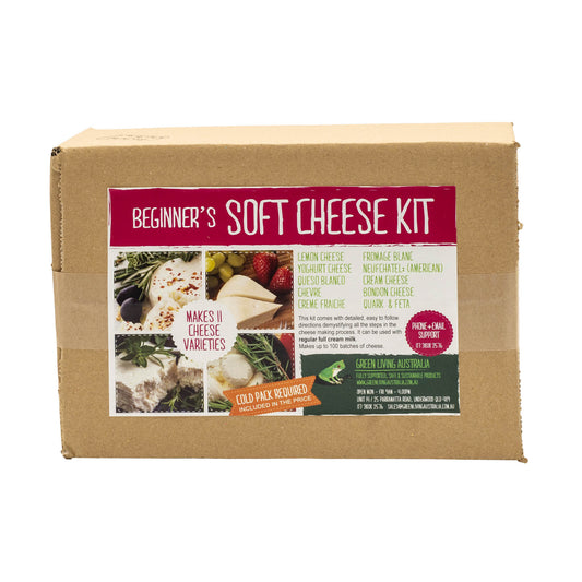 Beginners soft cheese making kit. Makes 11 cheese cheese varieties. 