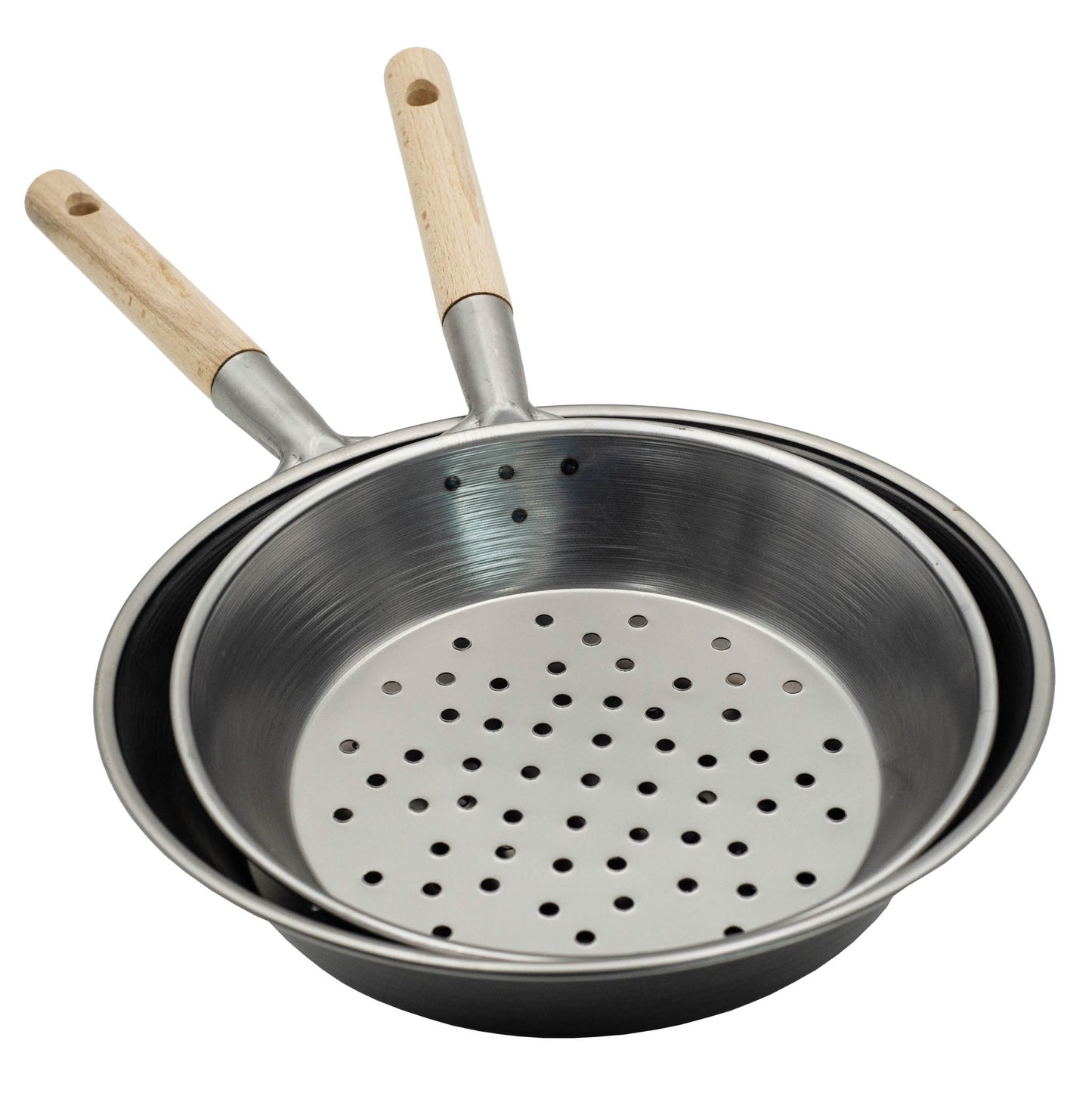 Italian made chestnut roasting pans.