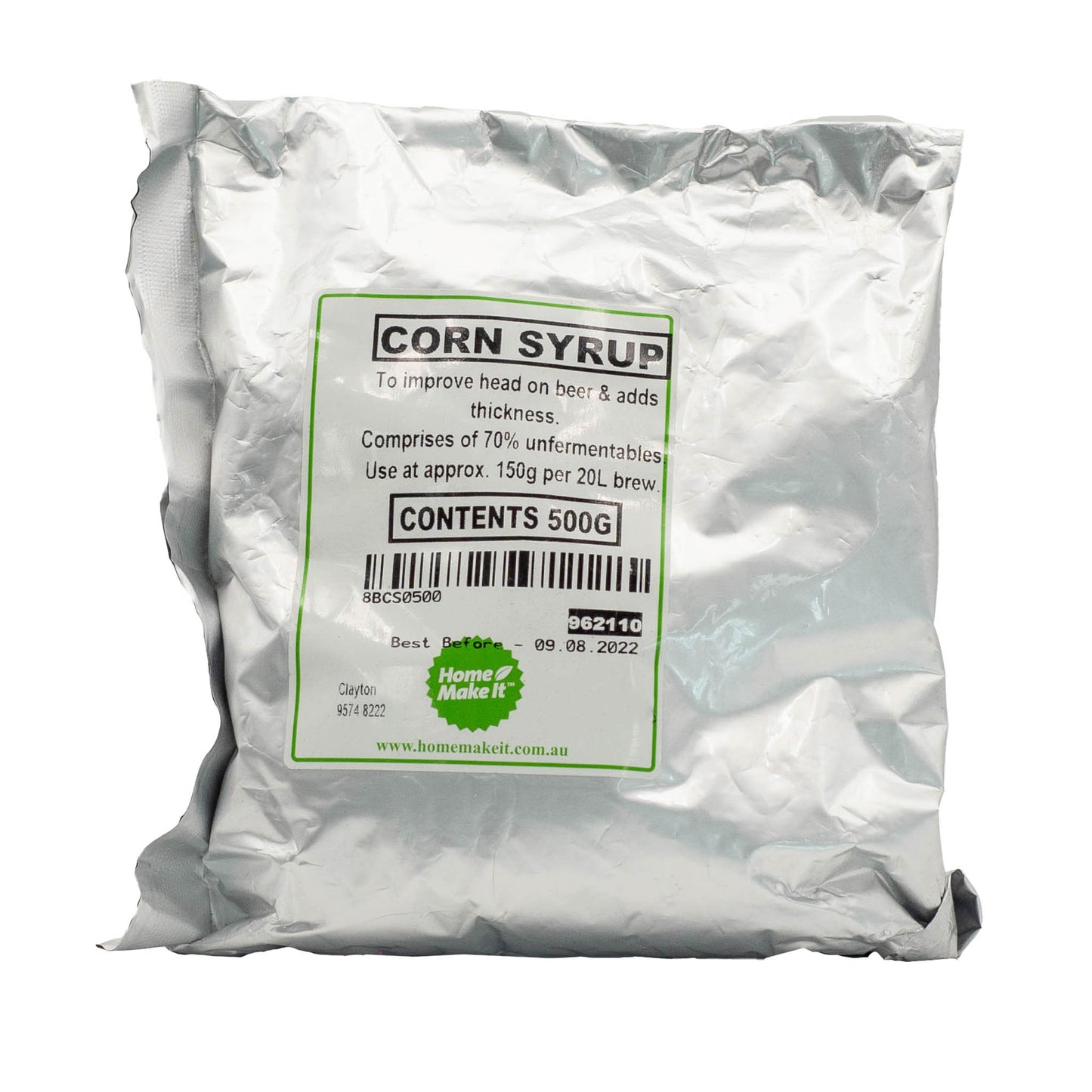 500g bag of corn syrup Maltodextrin for improving head retention and adds thickness.