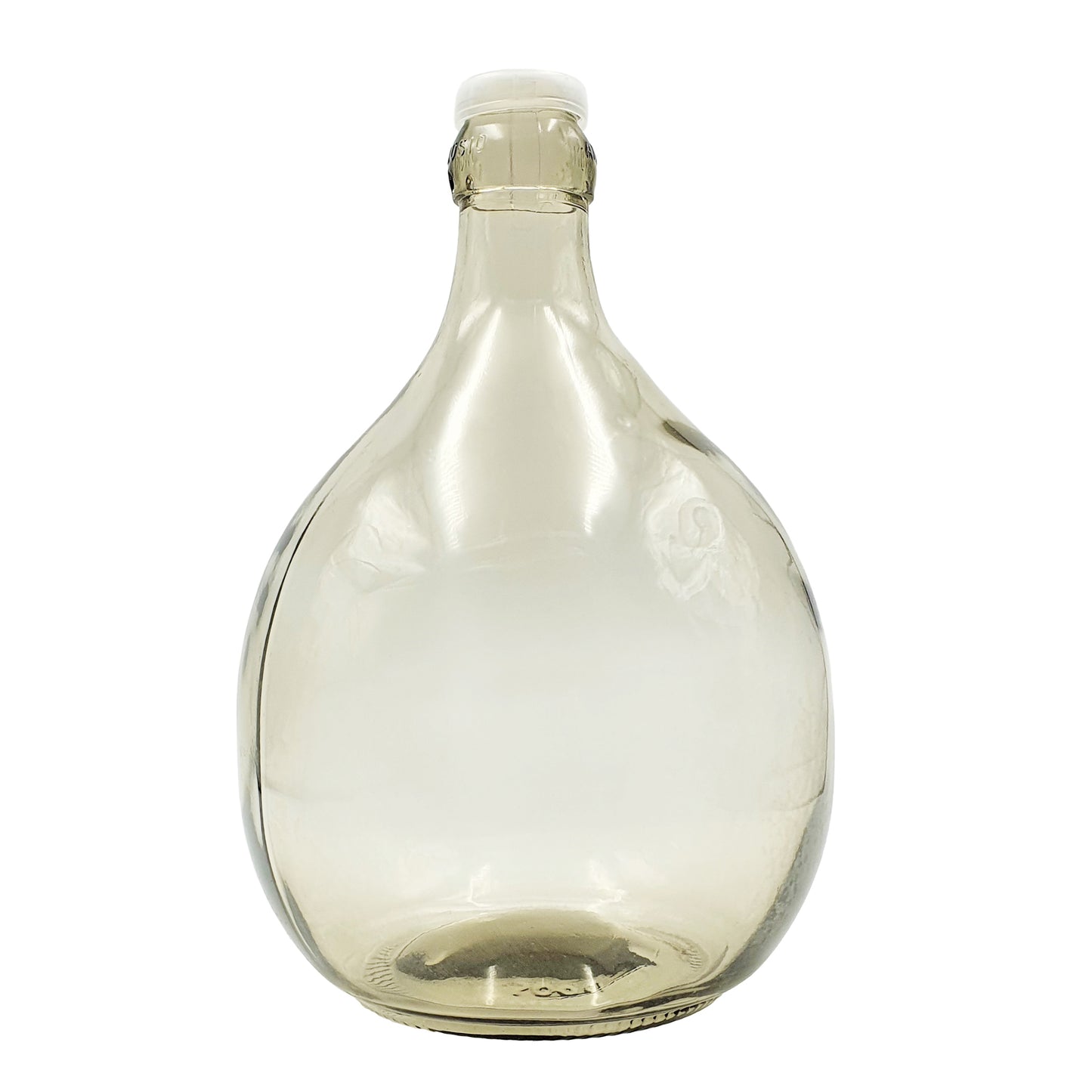 Italian made glass narrow neck demijohn with removable PVC basket. Used for fermenting and storing wine, cider, beer, oil, and food ferments. 