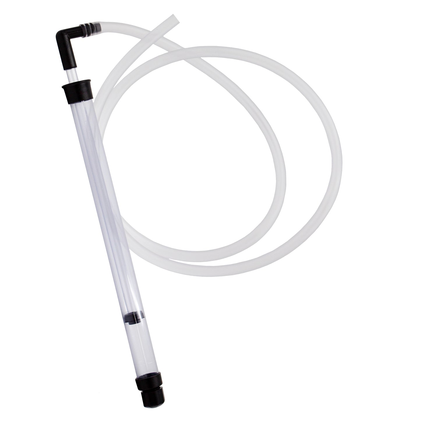 62cm long plastic syphon used in home brewing