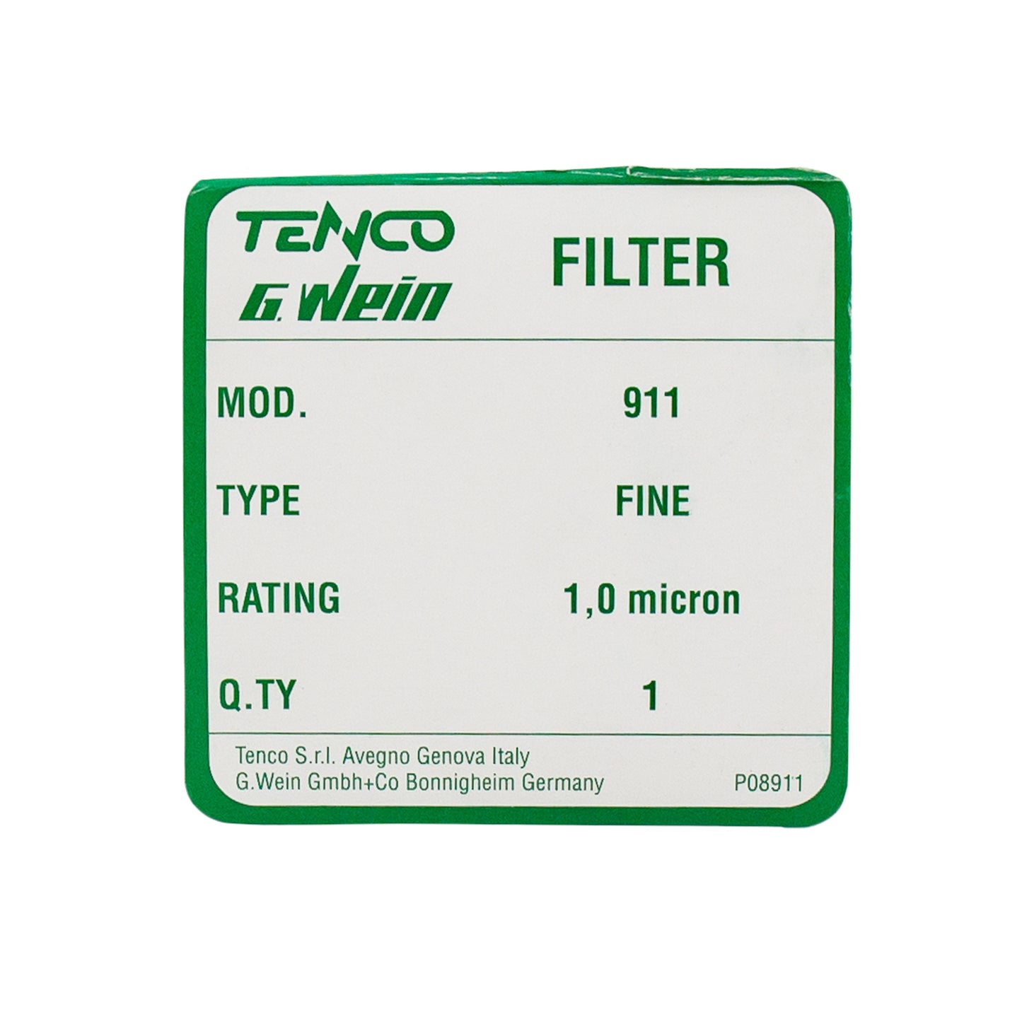 Italian made Filter Cartridge 1 Micron Filter to Suit Tandem Filter