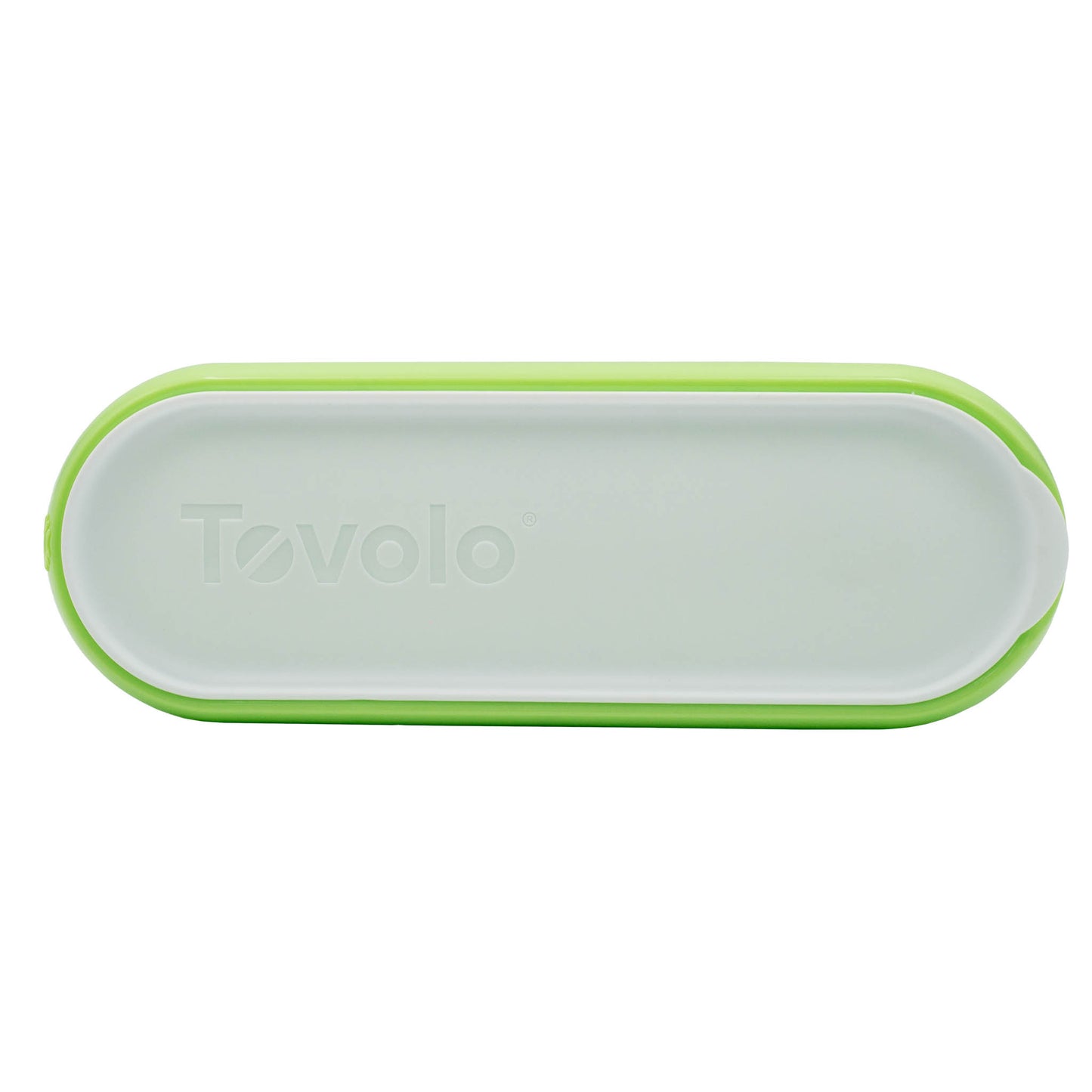 Green food grade plastic ice cream tub for storing up to 1.4 litres of ice cream, sorbet or gelato.