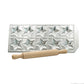 italian made imperia ravioli star shape mould with wooden rolling pin. Makes 10 each time. 