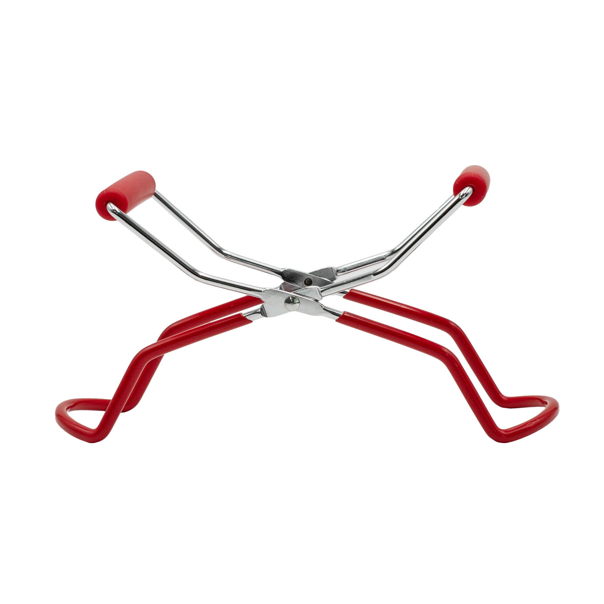 italian made metal and red jar lifter for lifting hot jars after sterilising.