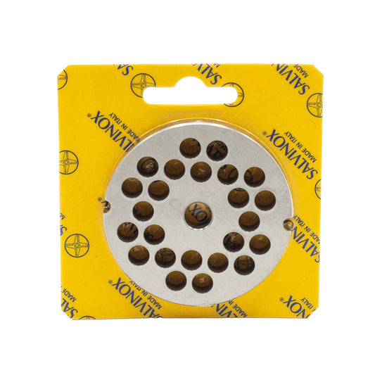 Size 12 mincer plate with 8mm holes stainless steel replacement mincer plate for salami and sausage mincing machines.