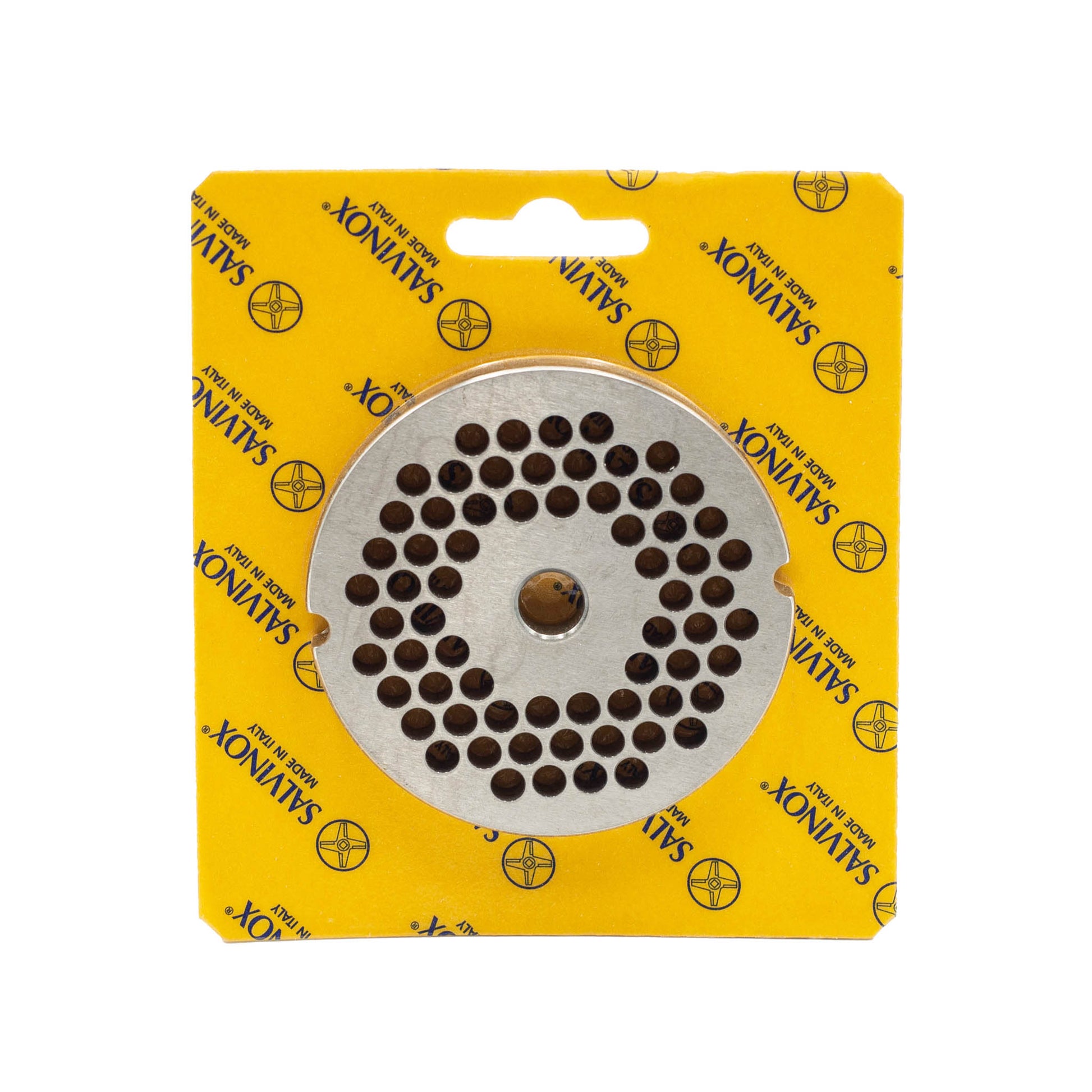 Size 22 with 6mm holes stainless steel replacement mincer plate for salami and sausage mincing machines.