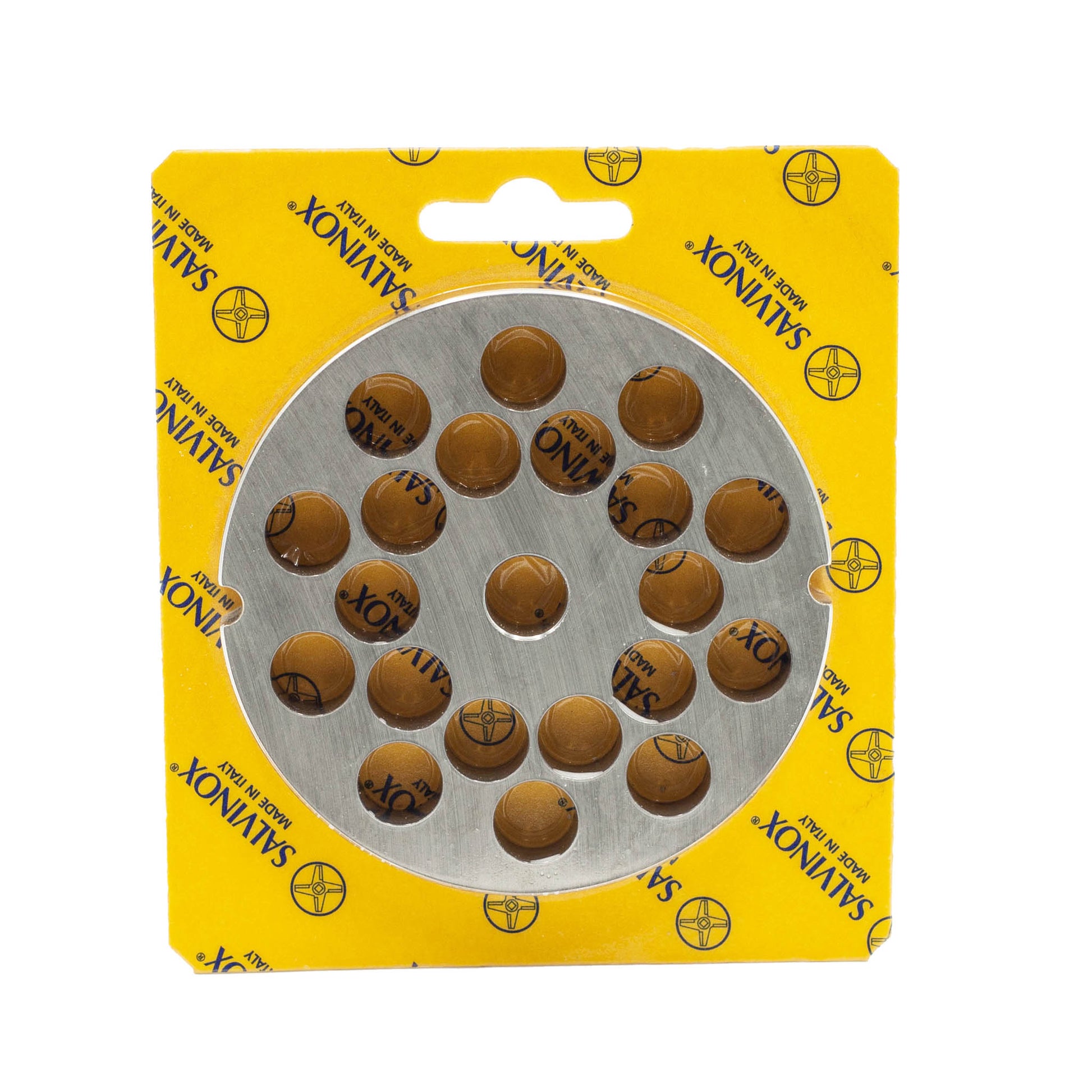 Size 32 with 14mm holes stainless steel replacement mincer plate for salami and sausage mincing machines.