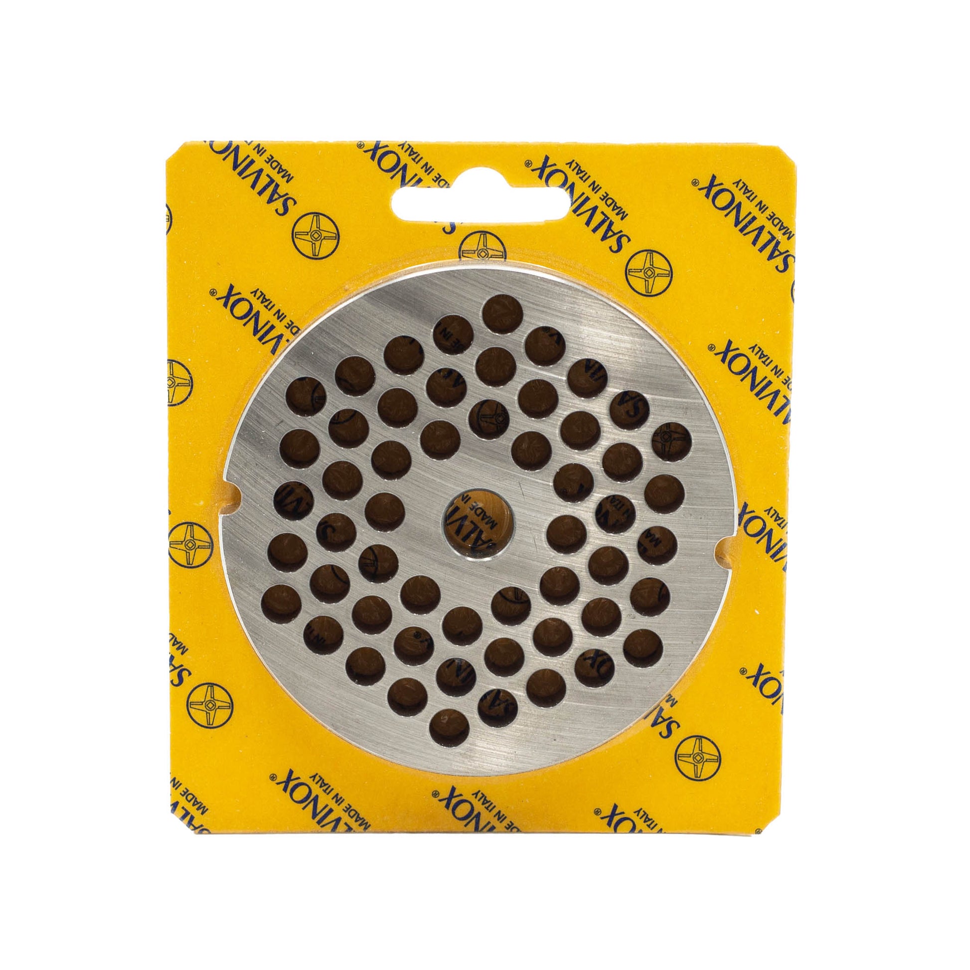 Size 32 with 8mm holes stainless steel replacement mincer plate for salami and sausage mincing machines.