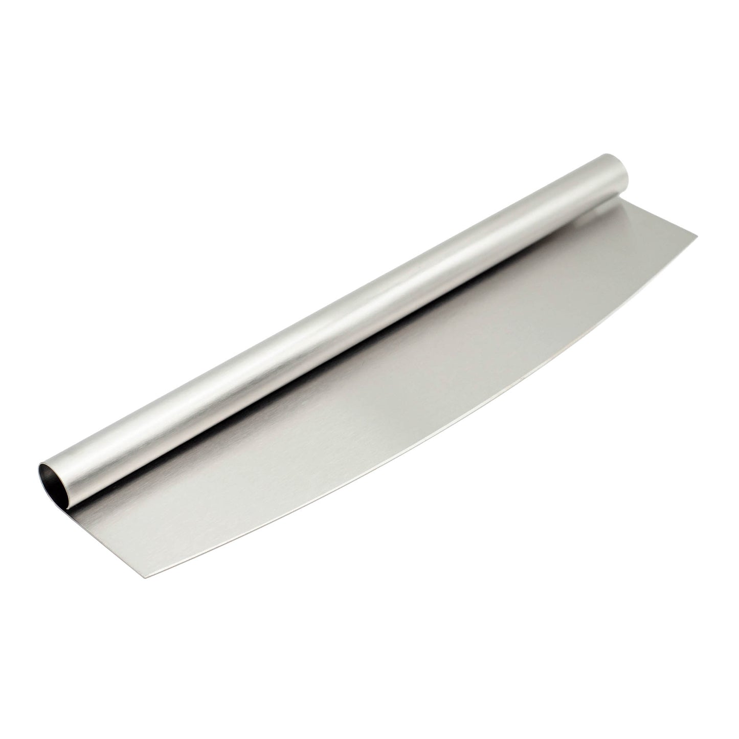 Stainless steel professional quality pizza cutter.