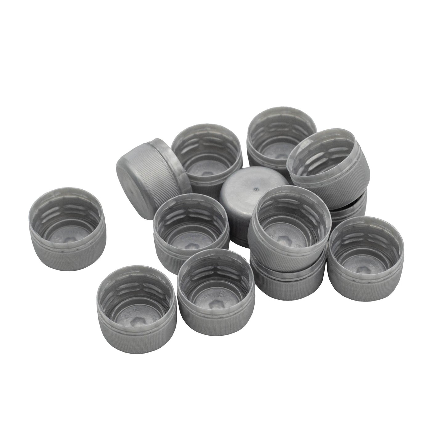 PET plastic replacement bottle caps for 750ml PET beer bottles. 