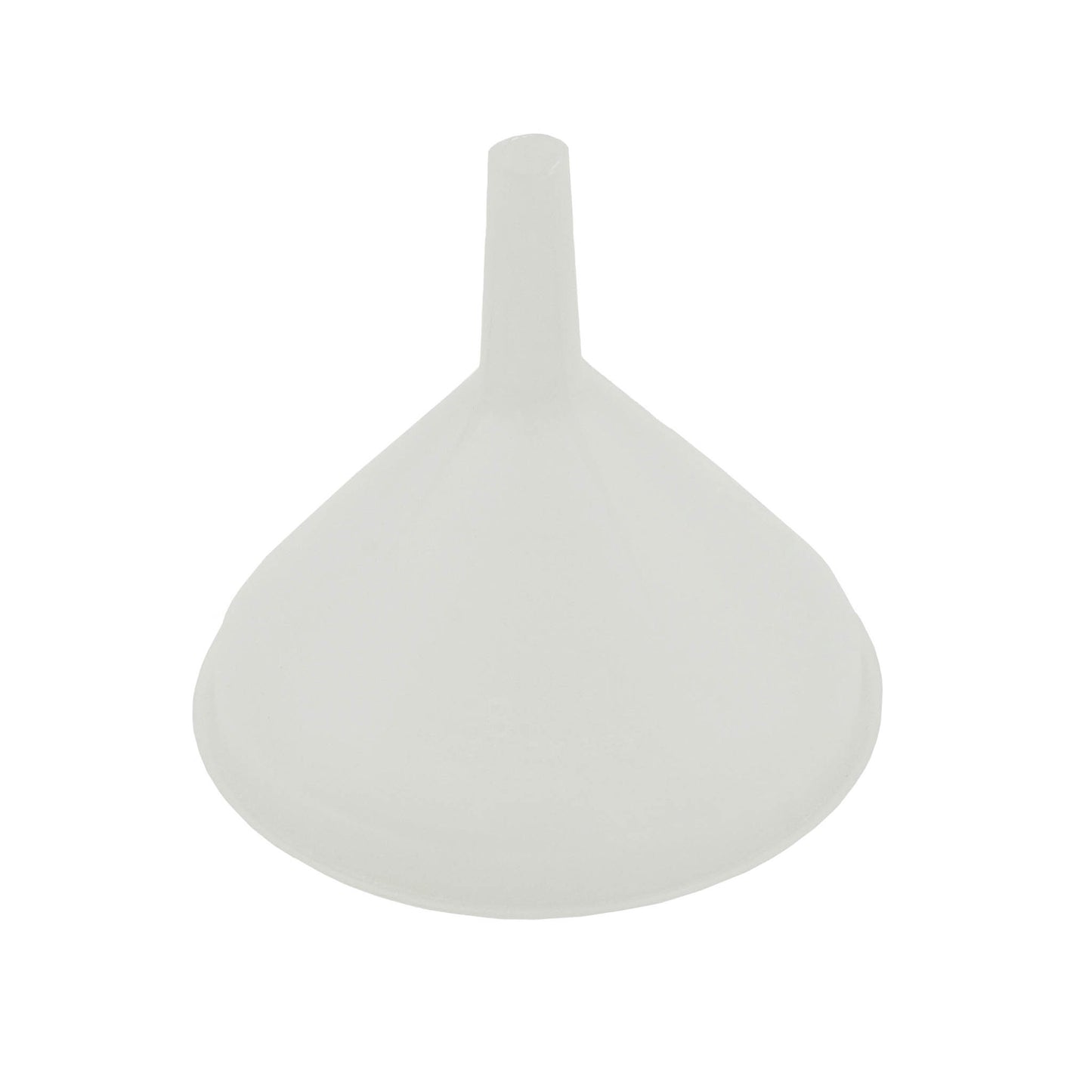 15cm diameter white food grade plastic funnel with filter rest.