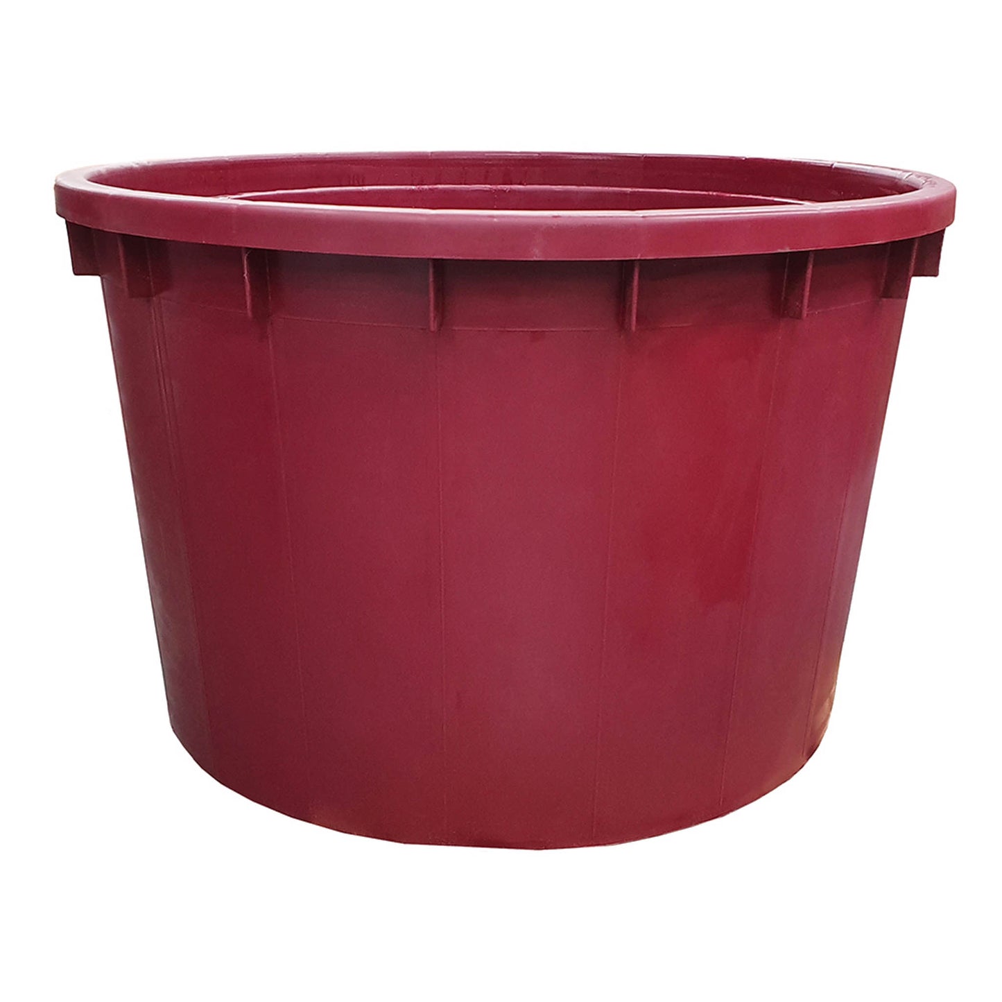 Italian made 750 litre red food grade plastic wine vat for storing and fermenting wine