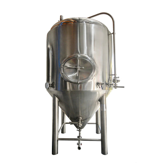 four leg 1000 litre stainless steel conical fermenter for fermenting and storing beer. 