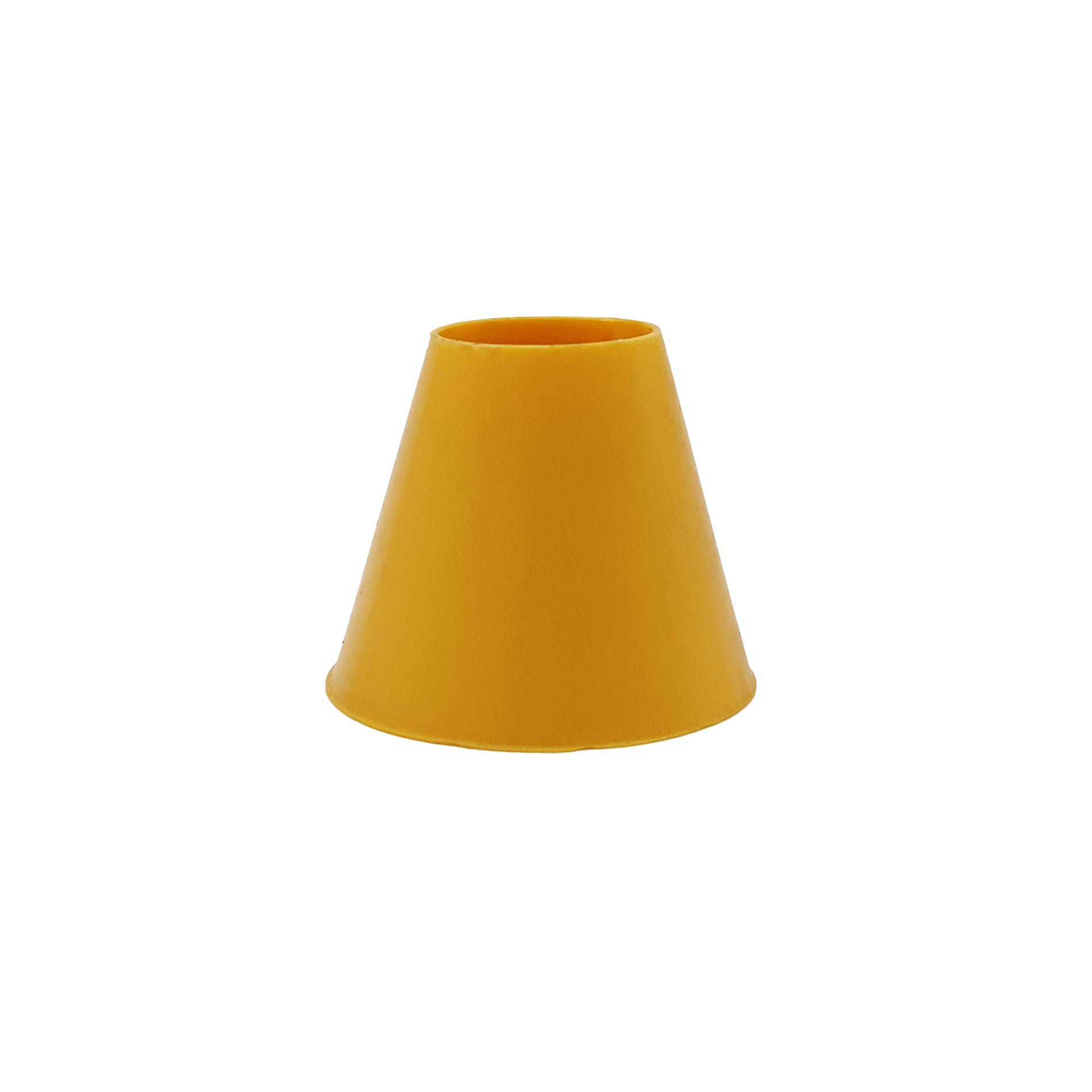 Yellow silicone spare cone for olive oil