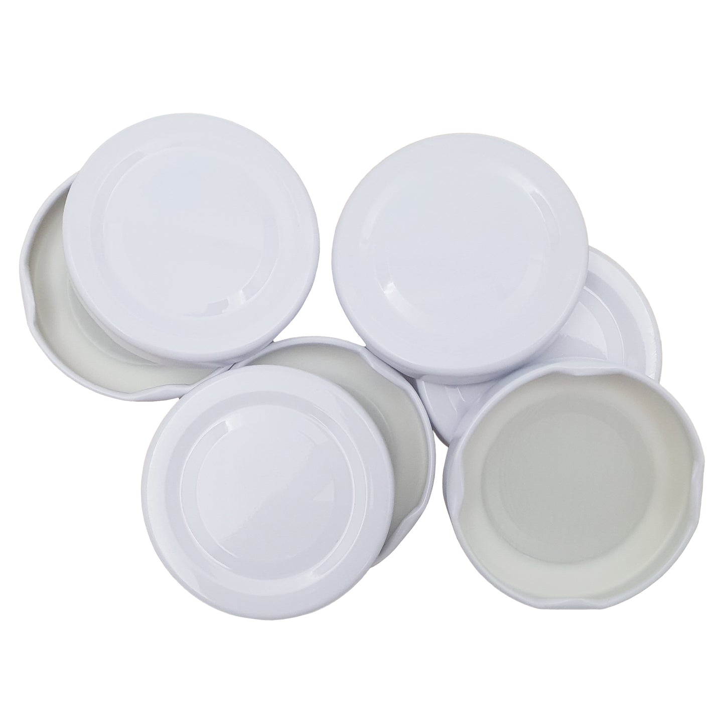 100 53mm white metal lids to suit the 720ml passata jars 