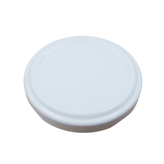 58mm white metal passata jar lid