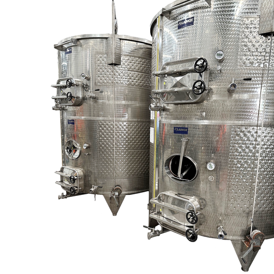 8500 litre double stack wine tanks 