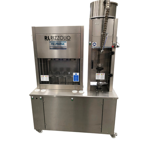 Italian made rizzolio four head bottle filler 