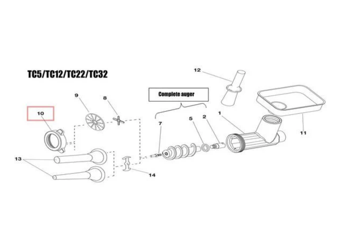 FLB Mincer - Spare Locking Ring for TC32