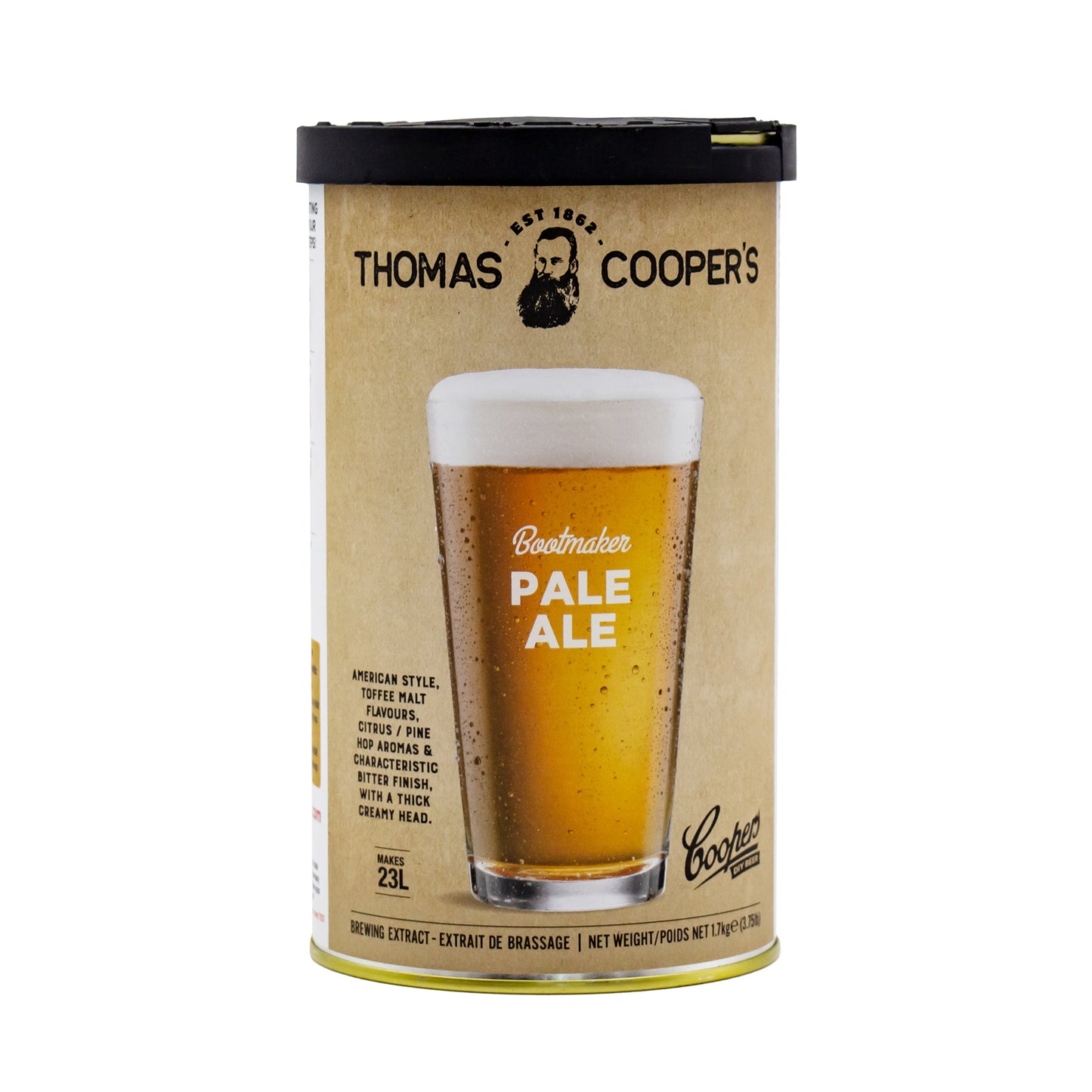 Coopers bootmakers pale ale beer tin