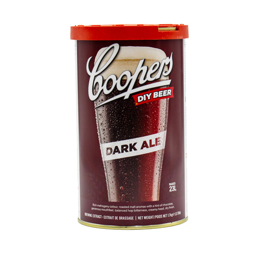 coopers original series dark ale beer tin