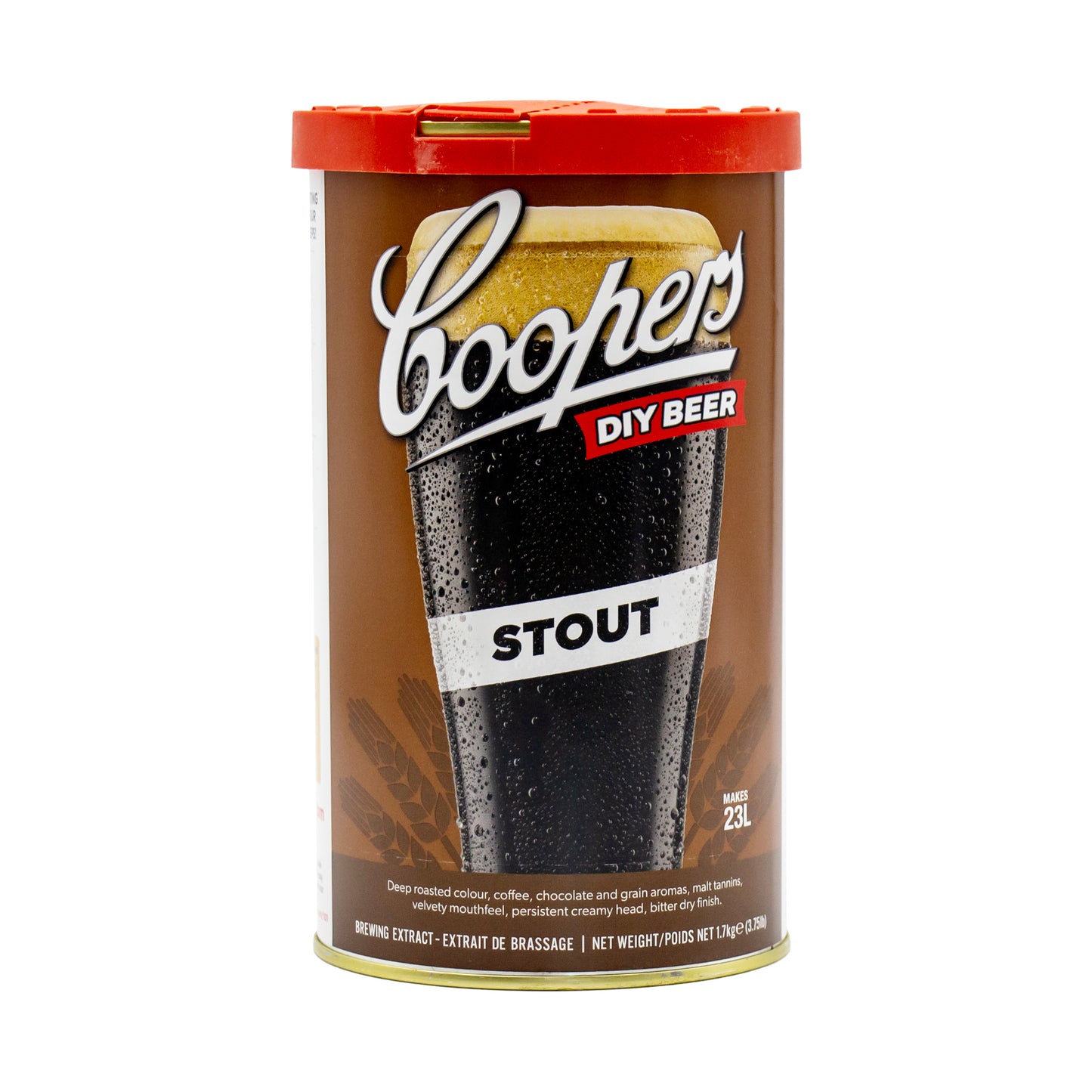coopers original series stout beer tin