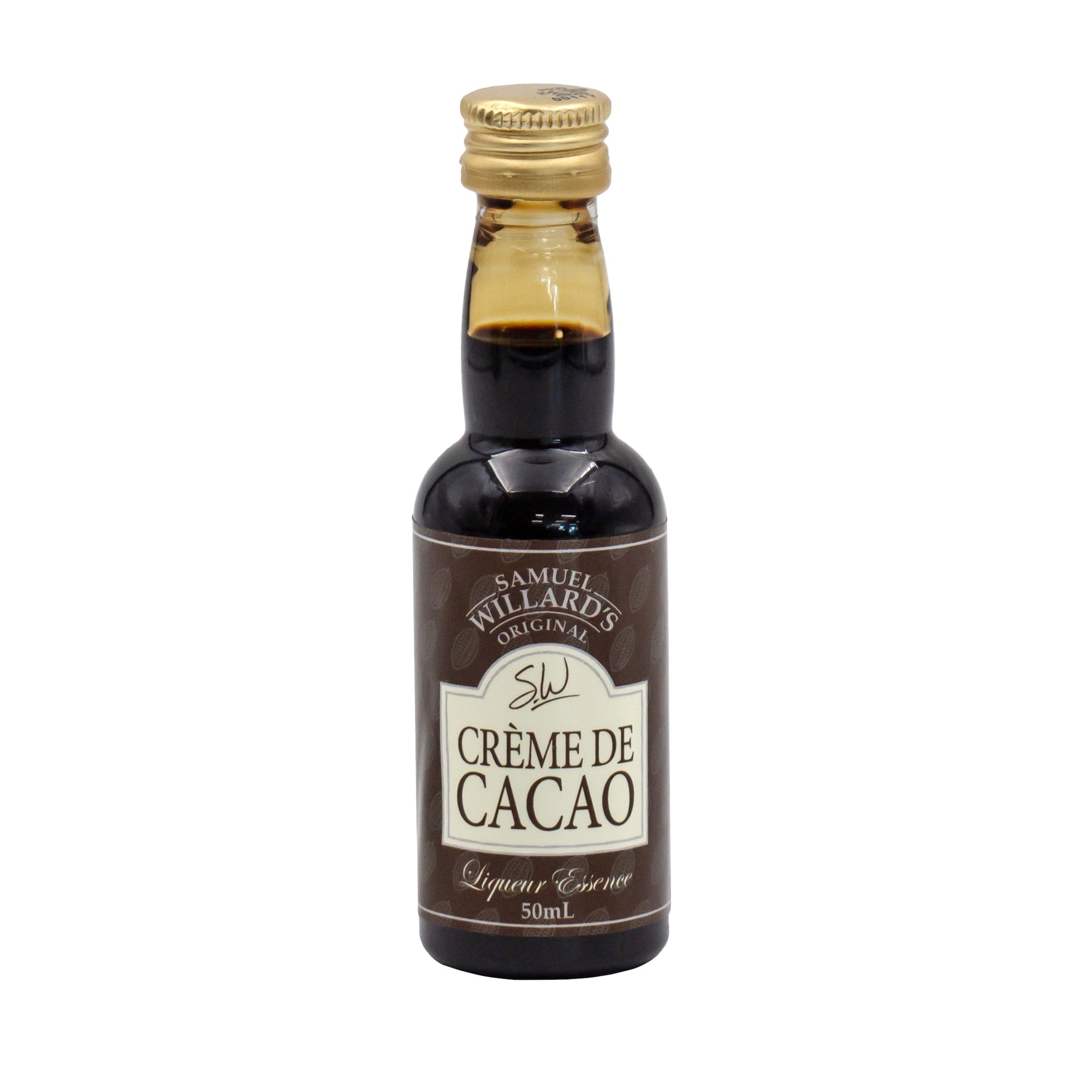 50ml bottle of samuel willards creme de cacao essence