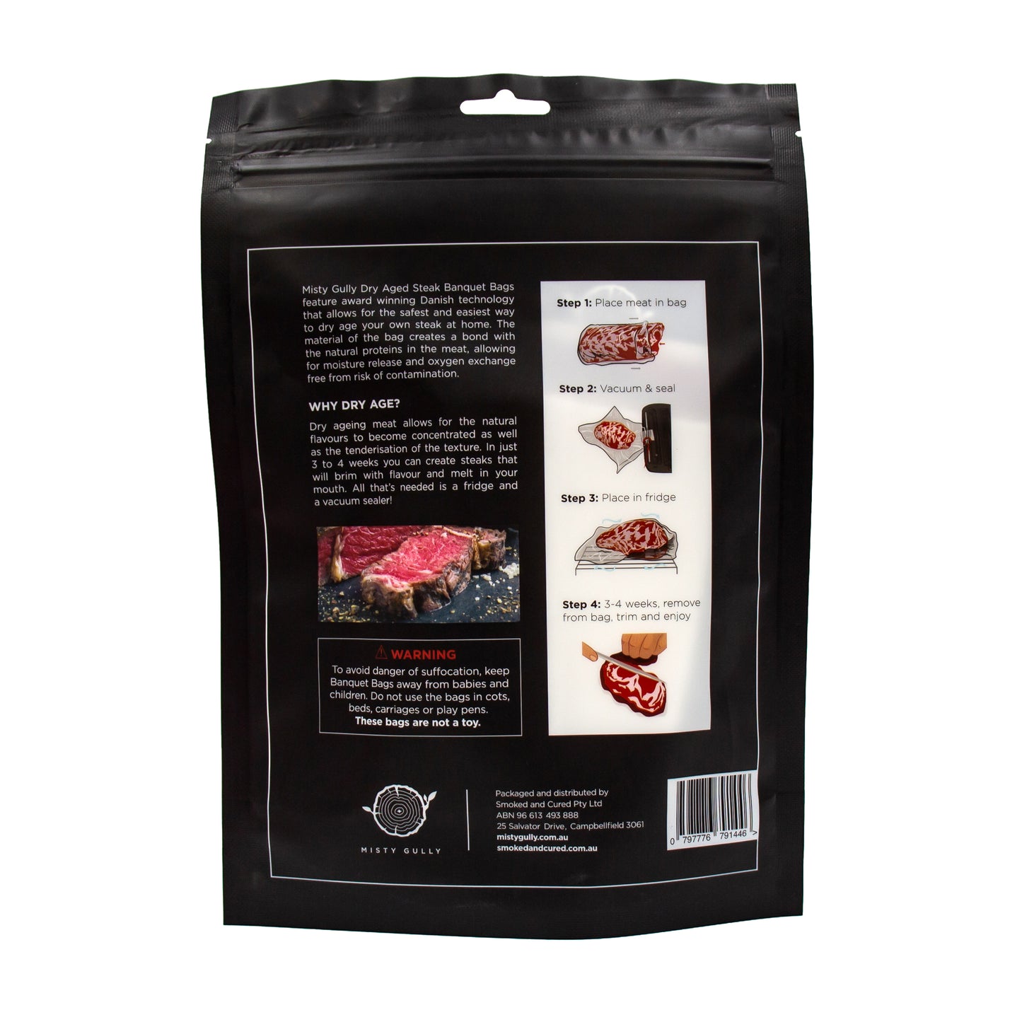 Dry Ageing Steak Bags 6 per pack - Medium