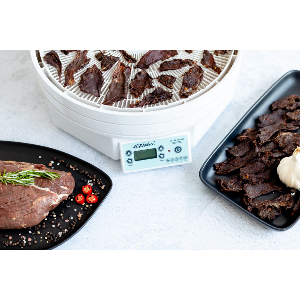 dehydrate meat for jerky or biltong