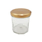 Glass Jar with Bronze Pop Top Lid - 100ml